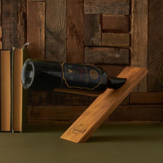 Hand Crafted Levitating Wine Stand