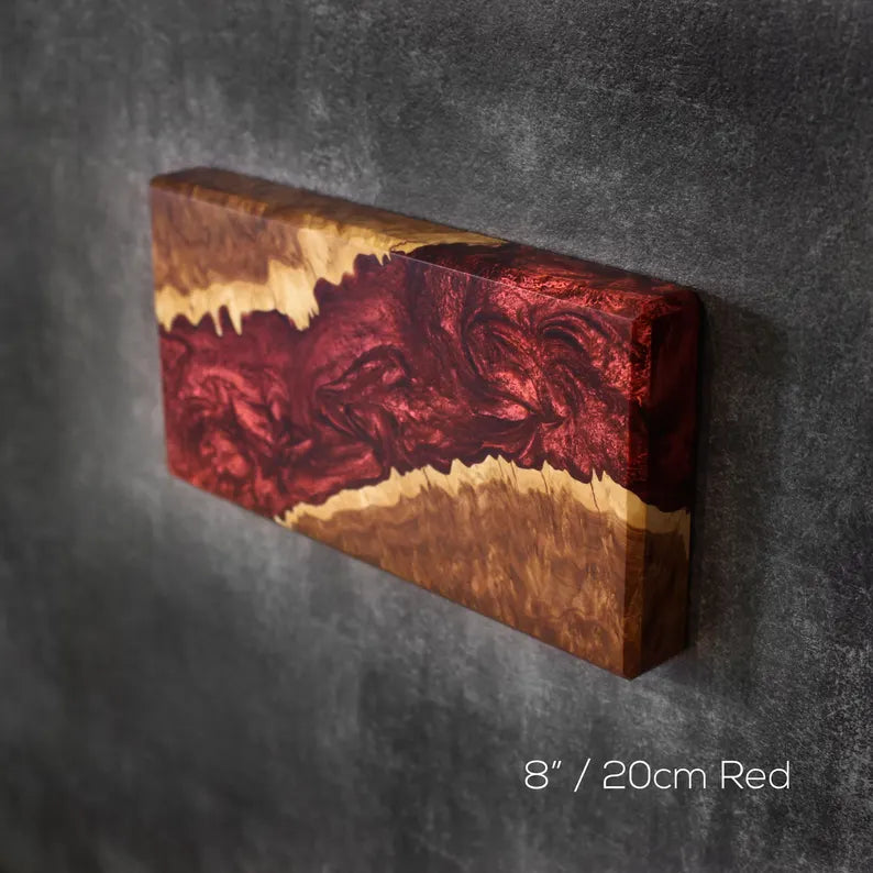 Natural Edge Wood Magnetic Knife Block